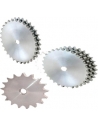 Toothed discs or serrated crowns 5/8 x 3/8 mm ISO 10B-1-2-3 DIN 606