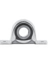 Foot supports with stamped sheet metal bearings
