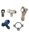 Elements for downpipes for compressed air installations
