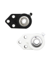 Flange supports with INOX thermoplastic bearings