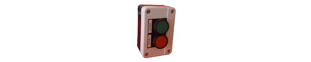 Cajas de pulsadores y botoneras completas para 2 elementos
