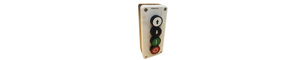 Cajas de pulsadores y botoneras completas para 4 elementos