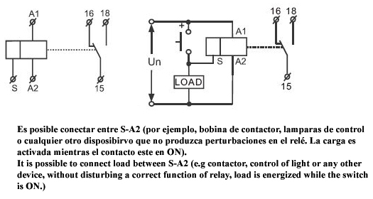 Diagrama de conexionado GRT8-M