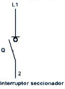 1-pole disconnector diagram