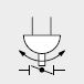 Simbolo attuatore pneumatico con valvola a doppio effetto