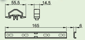 Dimensiones condena mecanica contactor 40 a 95A