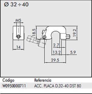 Détecteur capteur magnétique 3 fils W0950000222 Metal Work, ADAJUSA